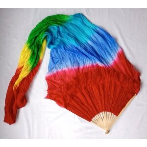 Rainbow Fan Ribbon Prop